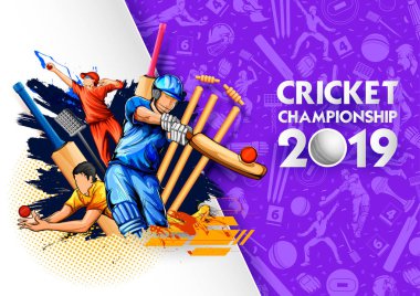 Batsman oyuncusu oynayan Kriket Şampiyonası spor 2019