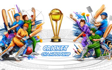 Batsman oyuncusu oynayan Kriket Şampiyonası spor 2019