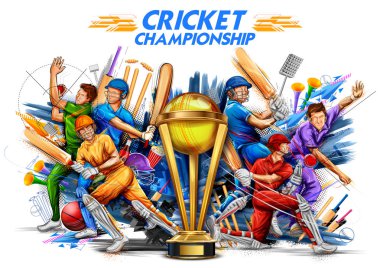 Batsman oyuncusu oynayan Kriket Şampiyonası spor 2019