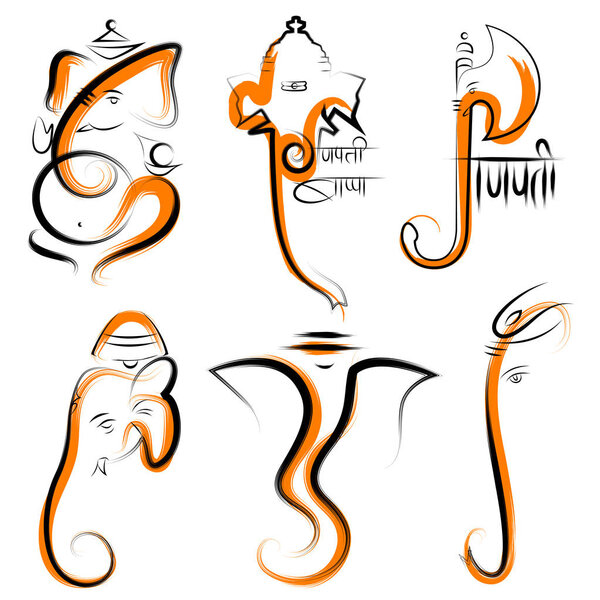 Lord Ganesha background for Ganesh Chaturthi festival of India