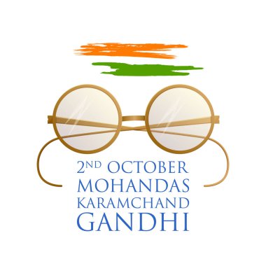 Gandi Jayanti için Nation Hero ve Özgürlük Savaşçısı Mahatma Gandhi ile Hindistan arka plan