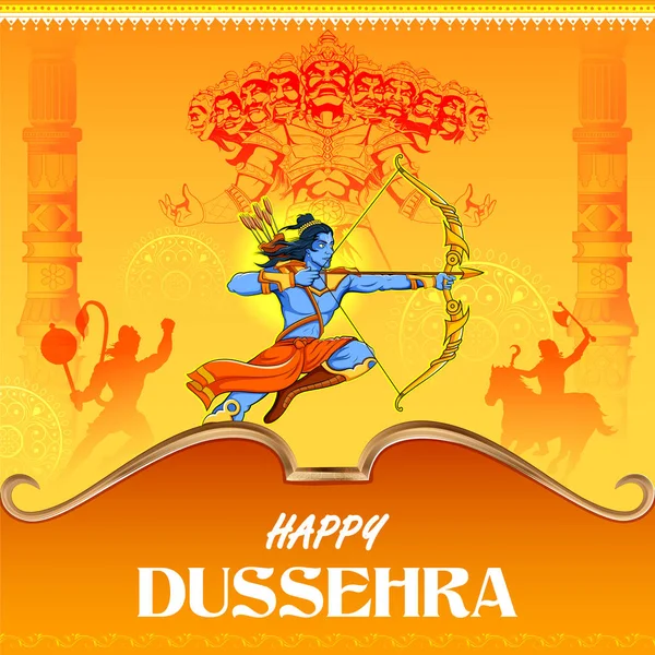 Happy dussehra ravan Vector Art Stock Images | Depositphotos