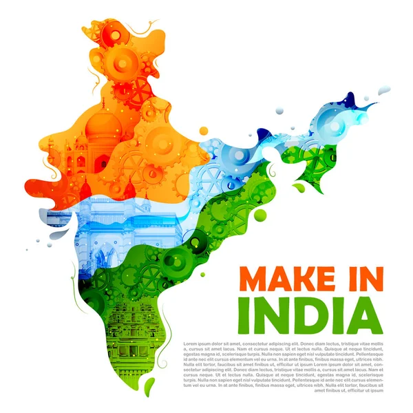 Contesto promuovere e sostenere la campagna Vocal for Local dell'India per renderla autosufficiente e autosufficiente — Vettoriale Stock