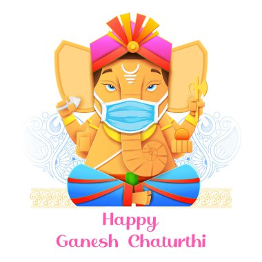 Ganesh Chaturthi festivali için Ganpati arka planı