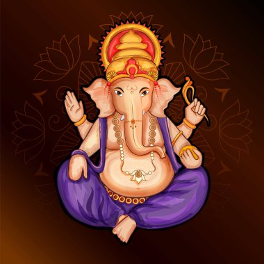 Ganesh Chaturthi festivali için Ganpati arka planı