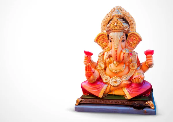 Lord Ganpati idolo per Happy Ganesh Chaturthi festival dell'India — Foto Stock