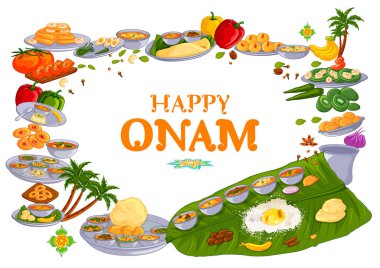 Kerala Güney Hindistan 'ın Mutlu Onam bayram festivali geçmişi