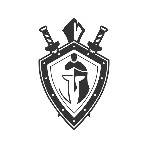 Військовий Символ Значку Щита Векторний — стоковий вектор