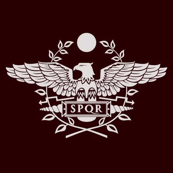 Logo Del Águila Romana — Vector de stock