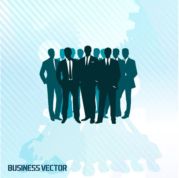 Business background group of business people on an abstract background of gears.