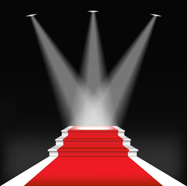 Red Carpet Celebrities Concept Success Triumph Eps10 — Stock Vector