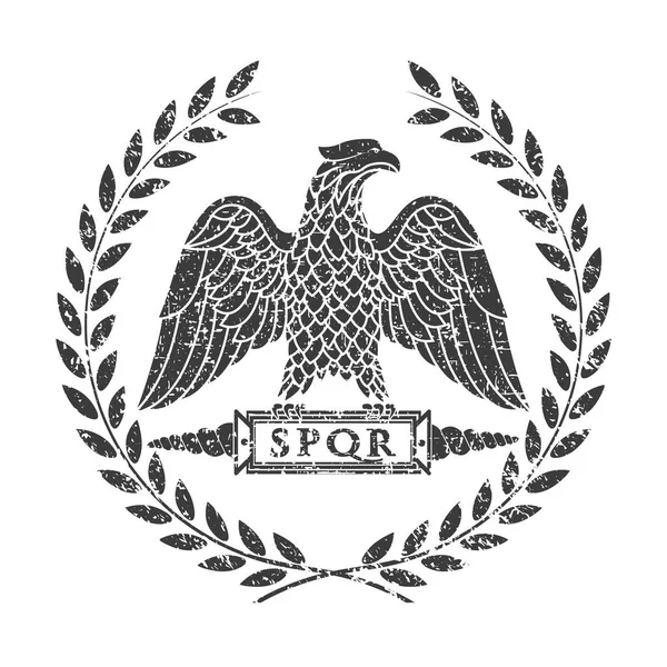 Logo Del Águila Romana — Vector de stock