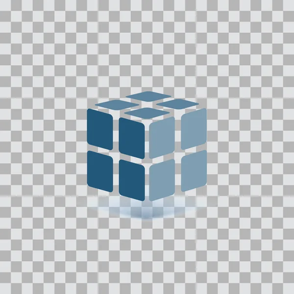 Куб Прозрачном Фоне — стоковый вектор