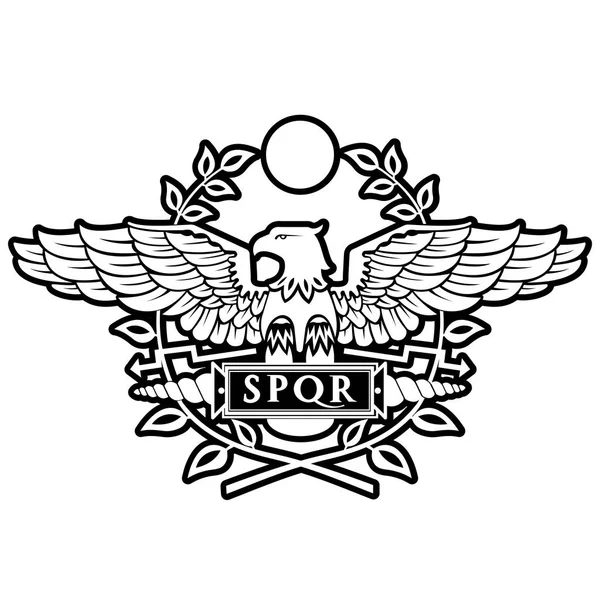 Logotypen För Den Romerska Örnen — Stock vektor