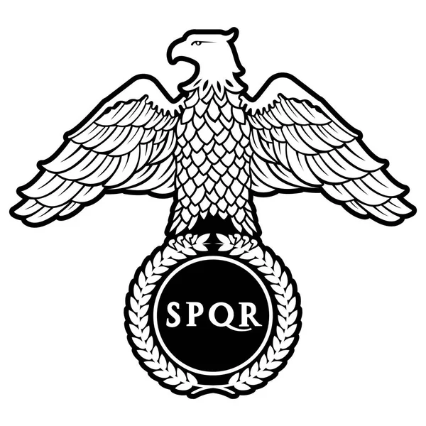 Logo Del Águila Romana — Vector de stock