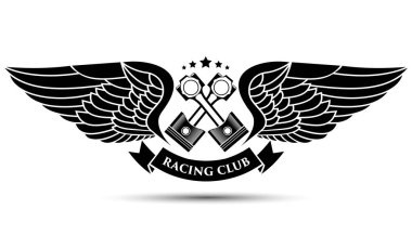 Bir yarış Kulübü, vektör çizim sembolü.