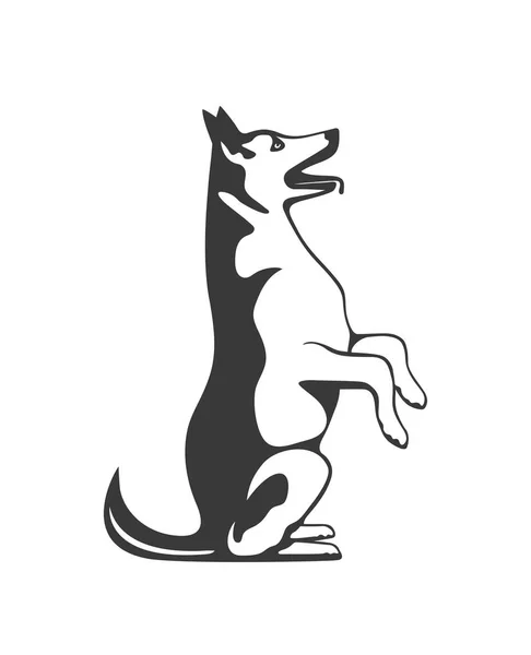 Hond Tekening Vectorillustratie — Stockvector
