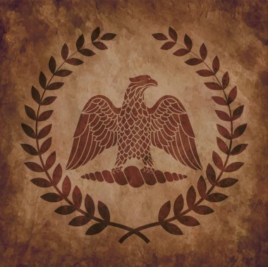 Logo Roma kartal bir eski püskü doku.