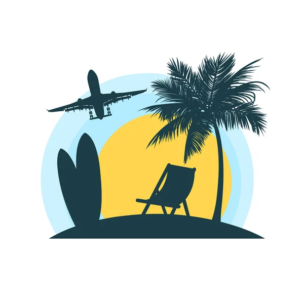 Ikona wektor koncepcja wakacji letnich — Wektor stockowy