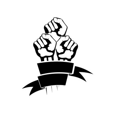 bantlar bir vektör simgesi eller