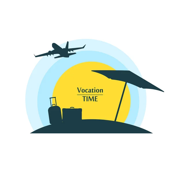 Vacaciones de verano vector icono — Vector de stock