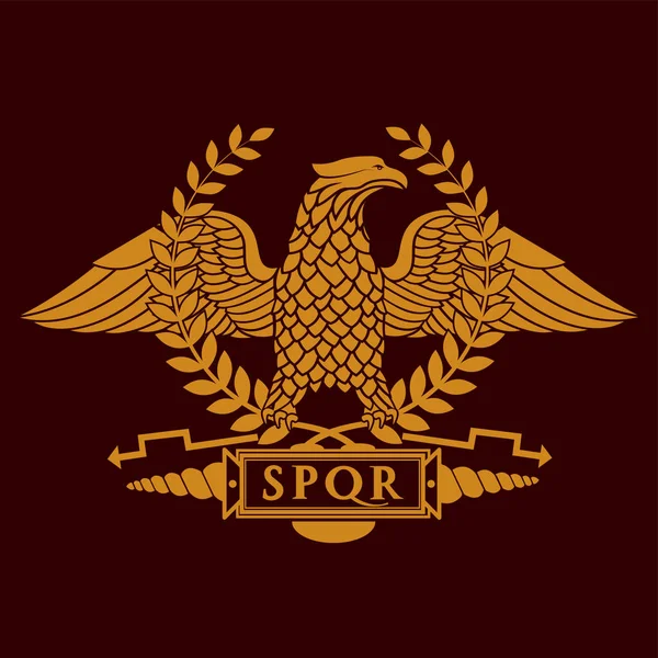 Romersk örn symbol för romerska riket — Stock vektor