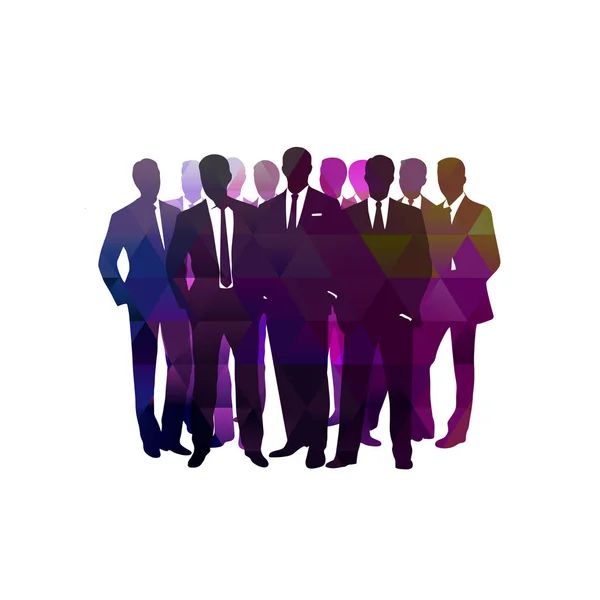 Business background group of business people on an abstract back — Stock Vector