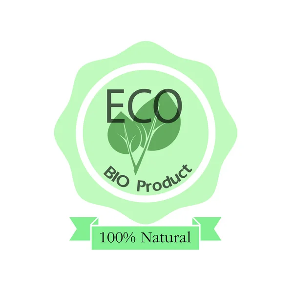 Eco produkt symbol vektor illustration — Stockvektor
