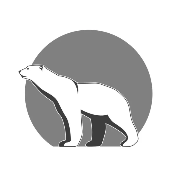 Polar bear symbol of the Arctic — Stock Vector