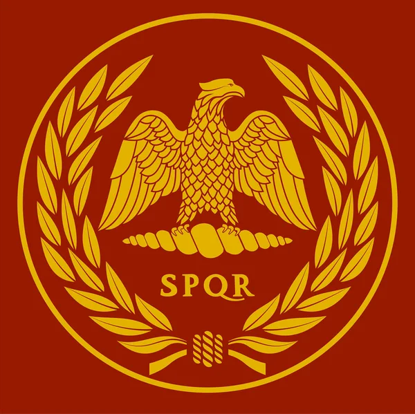 Roman eagle logo vector illustration — Stock Vector