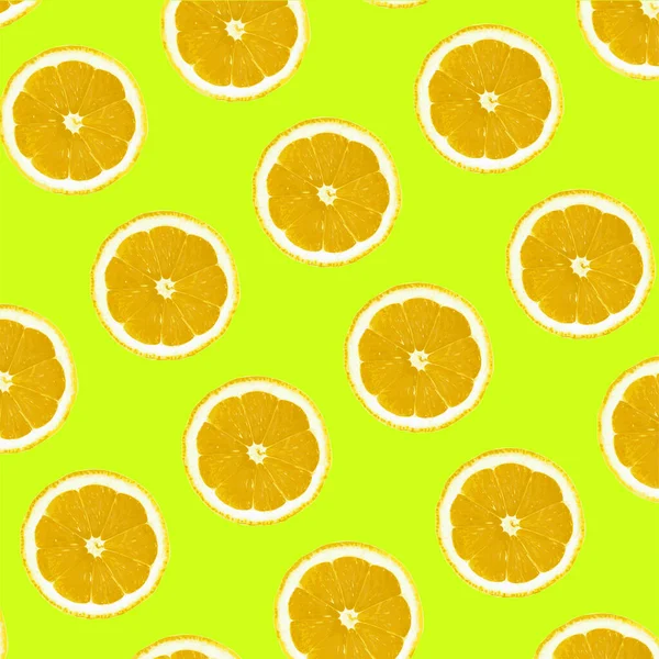 Citrus Pattern Vector Illustration — Stock Vector