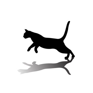 Bir evcil kedi vektör çizimi 