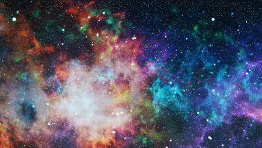 Uzaydaki gezegenler, yıldızlar ve galaksiler uzay keşiflerinin güzelliğini gösteriyor. NASA tarafından döşenmiş elementler