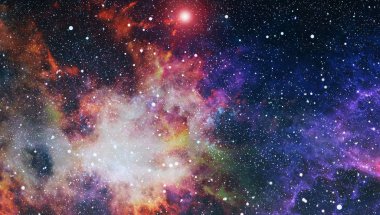 Uzaydaki gezegenler, yıldızlar ve galaksiler uzay keşiflerinin güzelliğini gösteriyor. NASA tarafından döşenmiş elementler