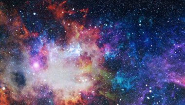 Uzaydaki gezegenler, yıldızlar ve galaksiler uzay keşiflerinin güzelliğini gösteriyor. NASA tarafından döşenmiş elementler