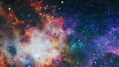 Uzaydaki gezegenler, yıldızlar ve galaksiler uzay keşiflerinin güzelliğini gösteriyor. NASA tarafından döşenmiş elementler