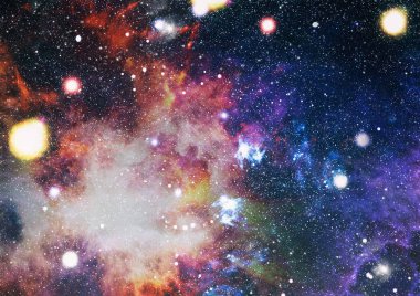 Uzaydaki gezegenler, yıldızlar ve galaksiler uzay keşiflerinin güzelliğini gösteriyor. NASA tarafından döşenmiş elementler