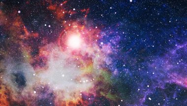 Uzaydaki gezegenler, yıldızlar ve galaksiler uzay keşiflerinin güzelliğini gösteriyor. NASA tarafından döşenmiş elementler