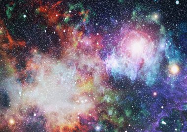 Uzaydaki gezegenler, yıldızlar ve galaksiler uzay keşiflerinin güzelliğini gösteriyor. NASA tarafından döşenmiş elementler