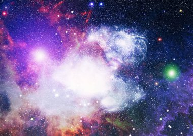 Uzaydaki gezegenler, yıldızlar ve galaksiler uzay keşiflerinin güzelliğini gösteriyor. NASA tarafından döşenmiş elementler