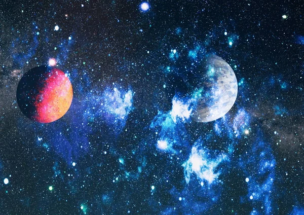 Arte Del Espacio Profundo Galaxias Nebulosas Estrellas Universo Elementos Esta — Foto de Stock