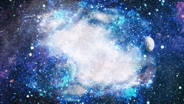 birçok ışık yılı uzakta dünya derin uzayda yıldız alanı. Bu görüntü nasa tarafından döşenmiş unsurları