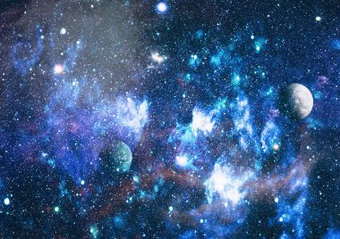 birçok ışık yılı uzakta dünya derin uzayda yıldız alanı. Bu görüntü nasa tarafından döşenmiş unsurları