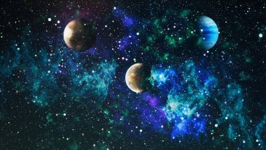 Galaksi - NASA tarafından desteklenen bu resmin elementleri