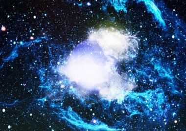 Uzaydaki gezegenler, yıldızlar ve galaksiler uzay keşiflerinin güzelliğini gösteriyor. NASA tarafından döşenmiş elementler