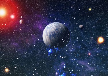 Evrendeki sonsuz uzay alanının küçük bir parçası. 