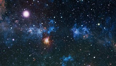 Evrendeki sonsuz uzay alanının küçük bir parçası. 