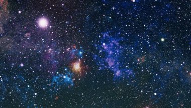 Patlama süpernovası. Parlak Yıldız Nebulası. Uzak galaksi. Soyut görüntü. Bu görüntünün elementleri NASA tarafından desteklenmektedir.