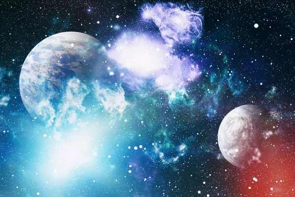 Arte Dello Spazio Profondo Galassie Nebulose Stelle Nell Universo Elementi — Foto Stock