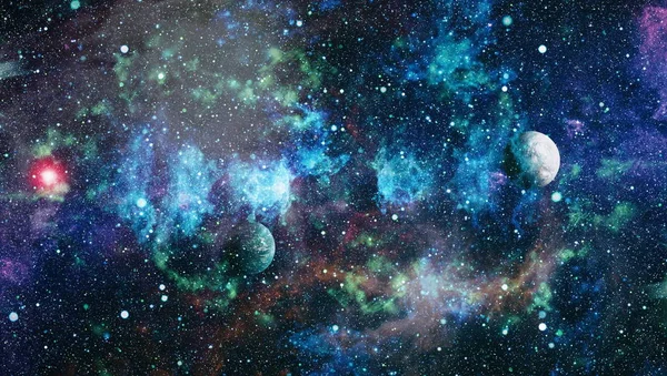 Arte Del Espacio Profundo Galaxias Nebulosas Estrellas Universo Elementos Esta —  Fotos de Stock